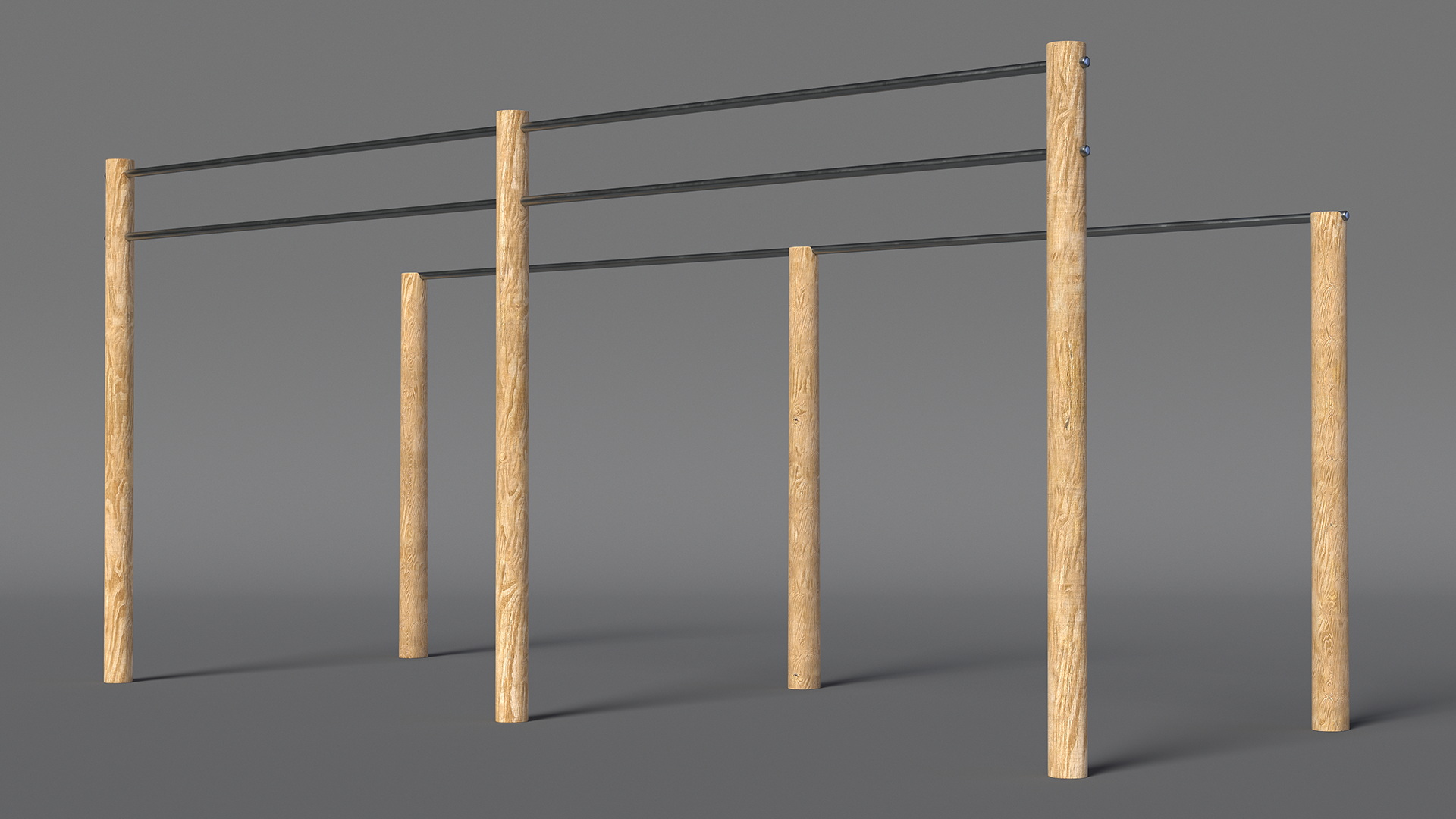 3D Outdoor Wooden Sports Crossbars