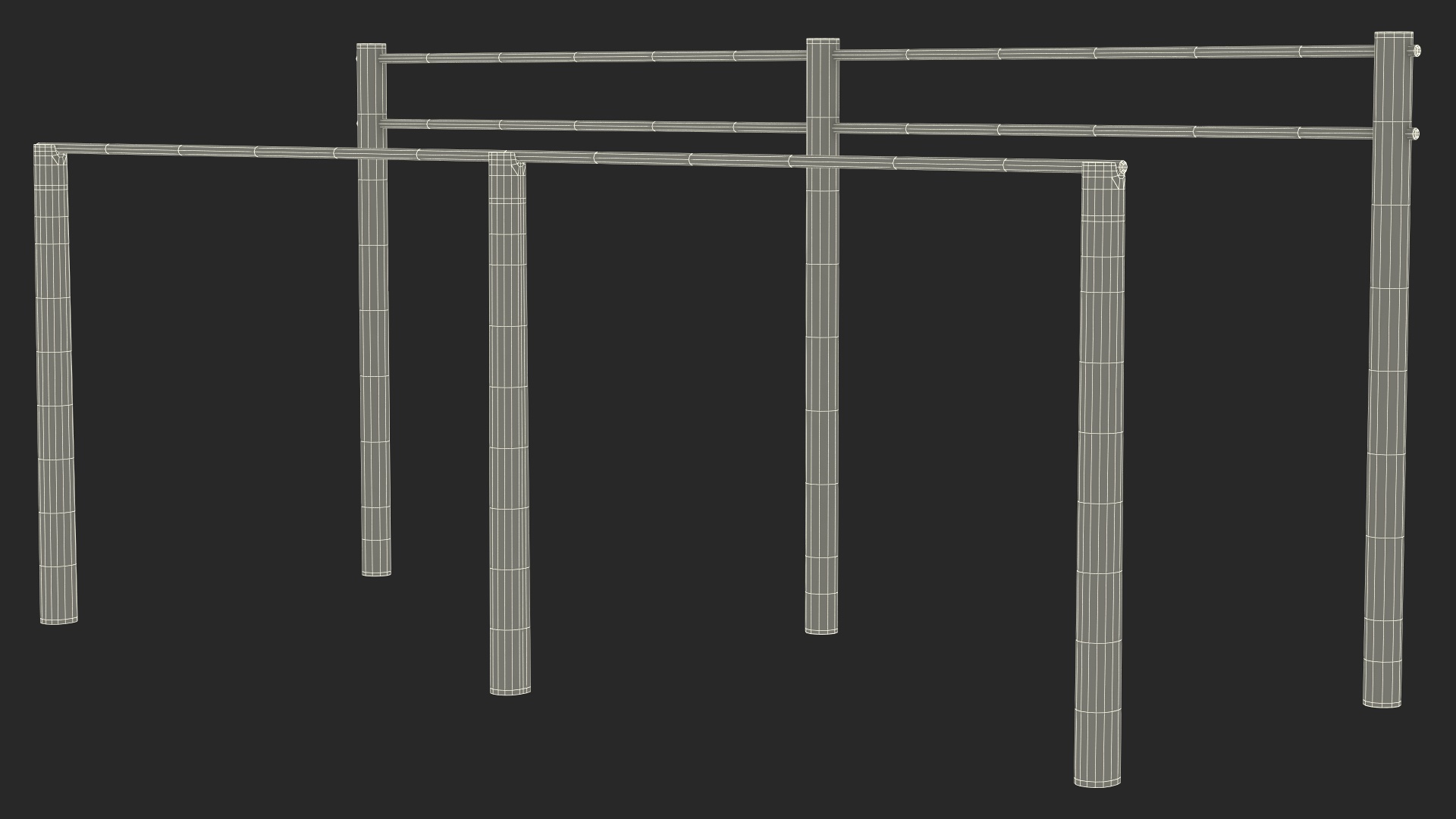 3D Outdoor Wooden Sports Crossbars