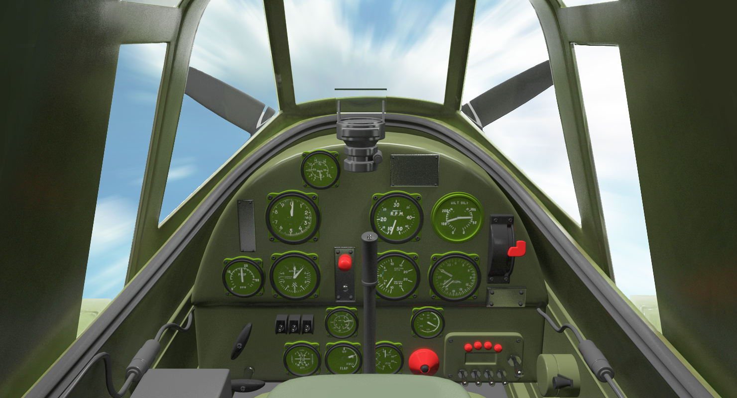 3D Ilyushin Il 2 WWII Soviet Attack Aircraft