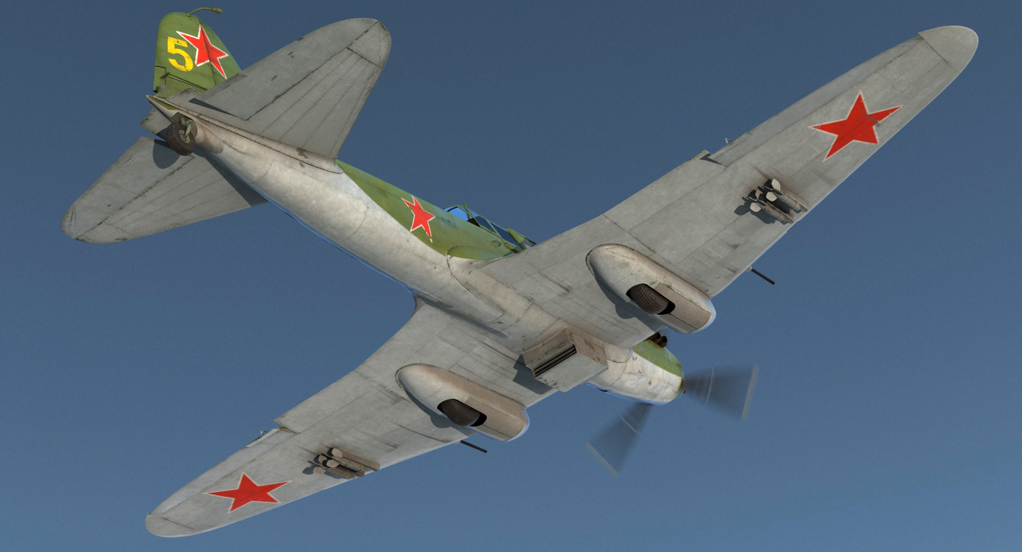 3D Ilyushin Il 2 WWII Soviet Attack Aircraft