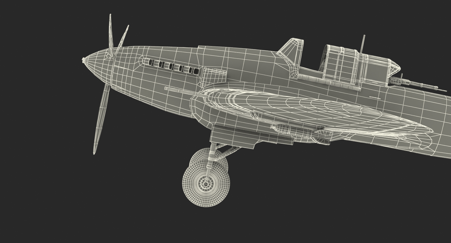3D Ilyushin Il 2 WWII Soviet Attack Aircraft