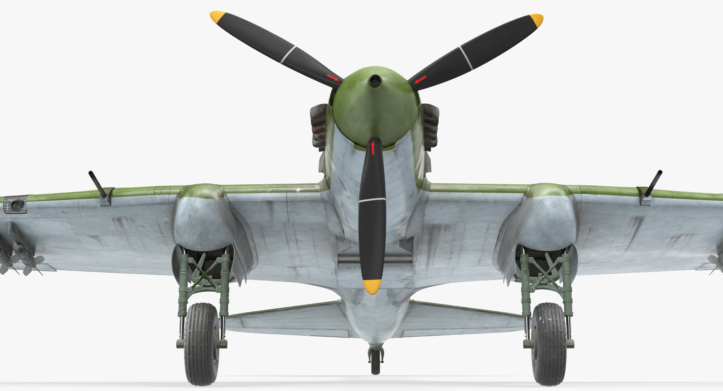3D Ilyushin Il 2 WWII Soviet Attack Aircraft