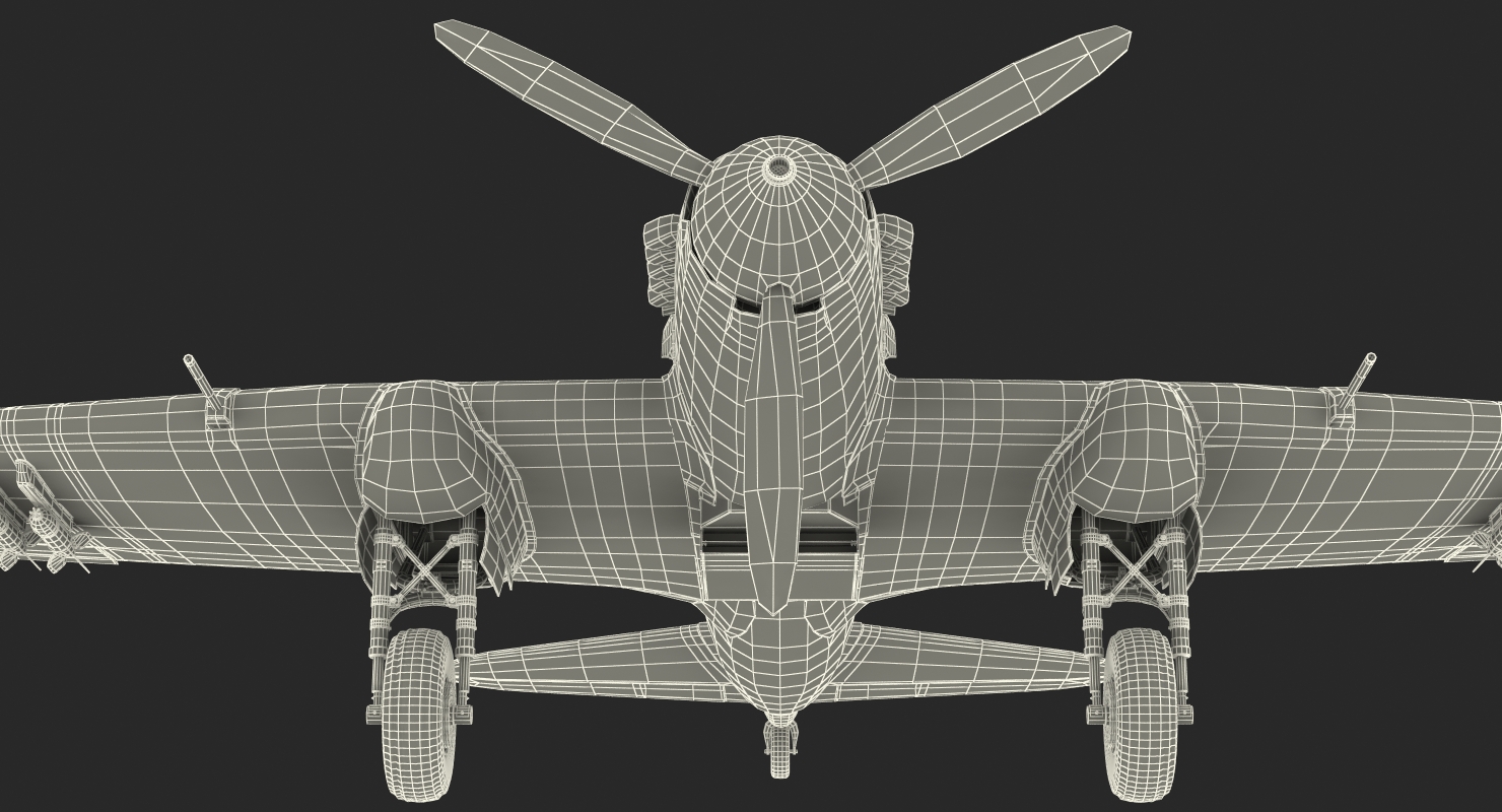 3D Ilyushin Il 2 WWII Soviet Attack Aircraft