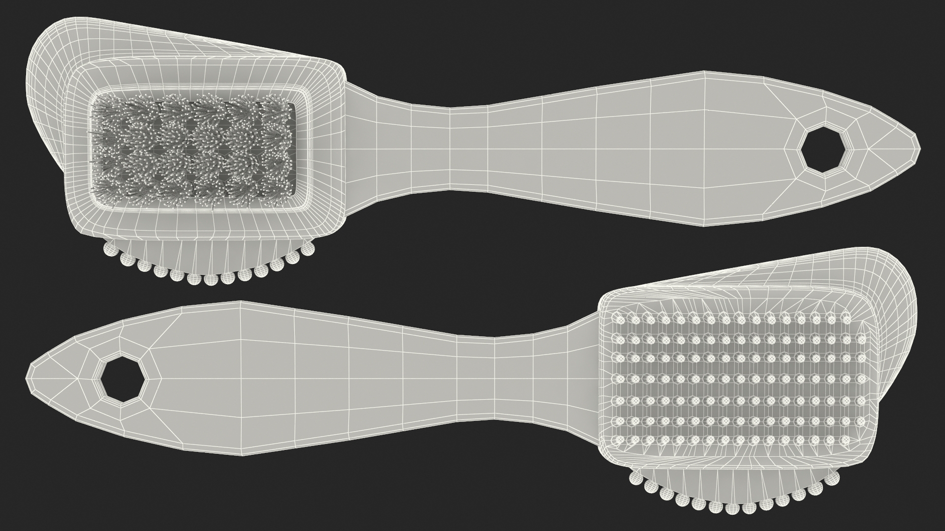 3D Suede and Nubuck 4 Way Boot Brush model