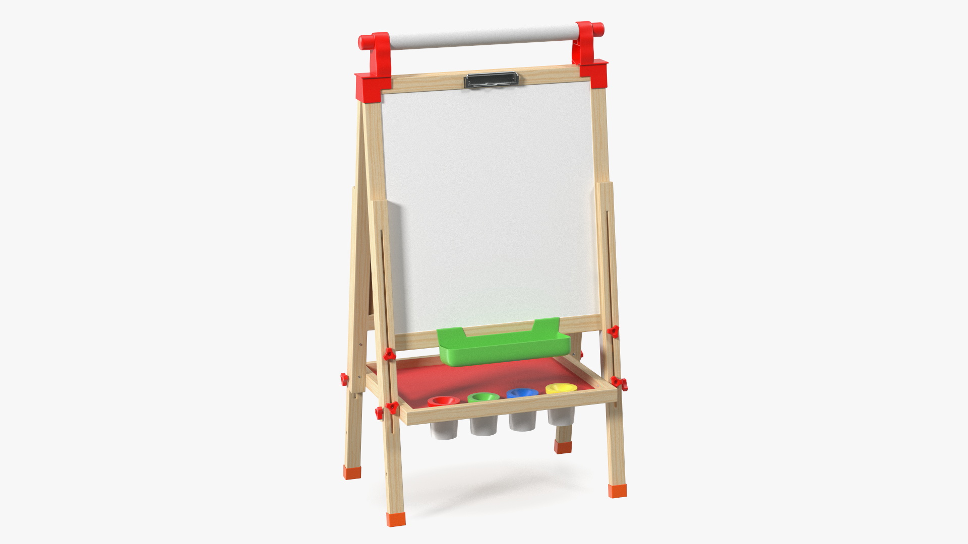 Kids Wooden Whiteboard 38 Inches 3D