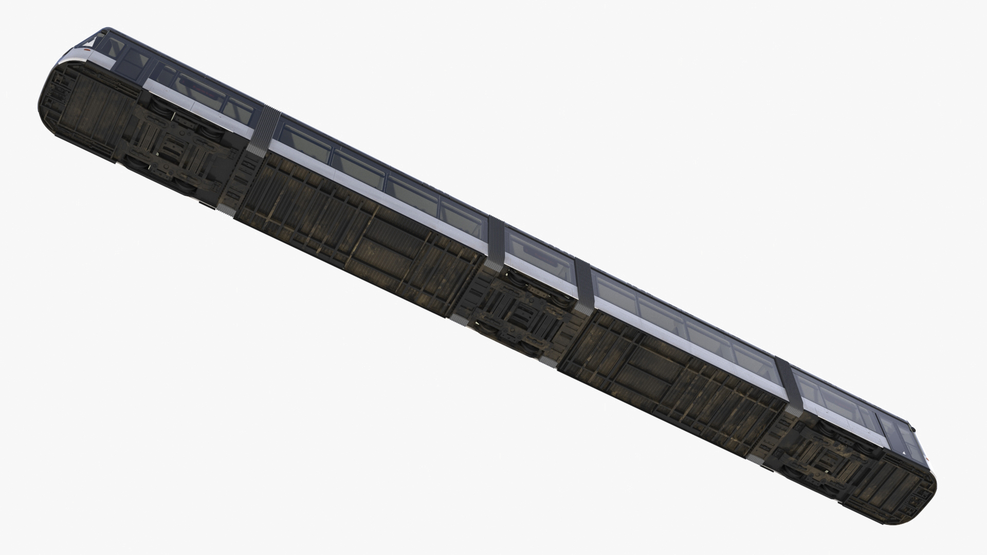 3D model Urban Tram Gray