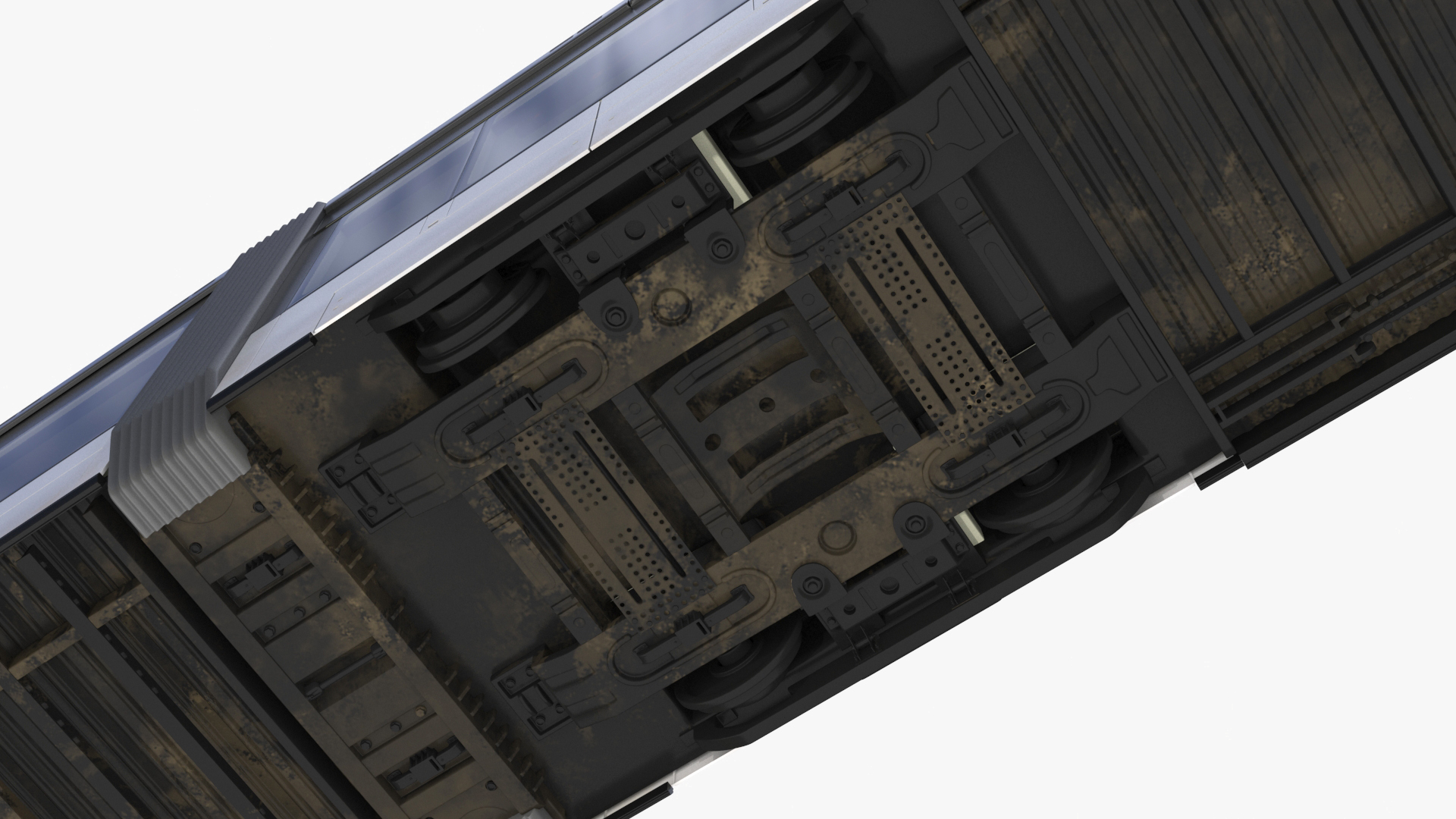 3D model Urban Tram Gray