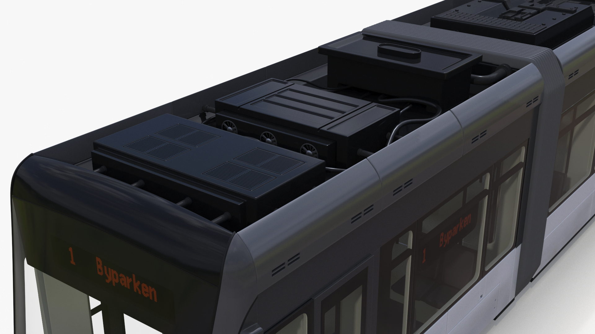 3D model Urban Tram Gray