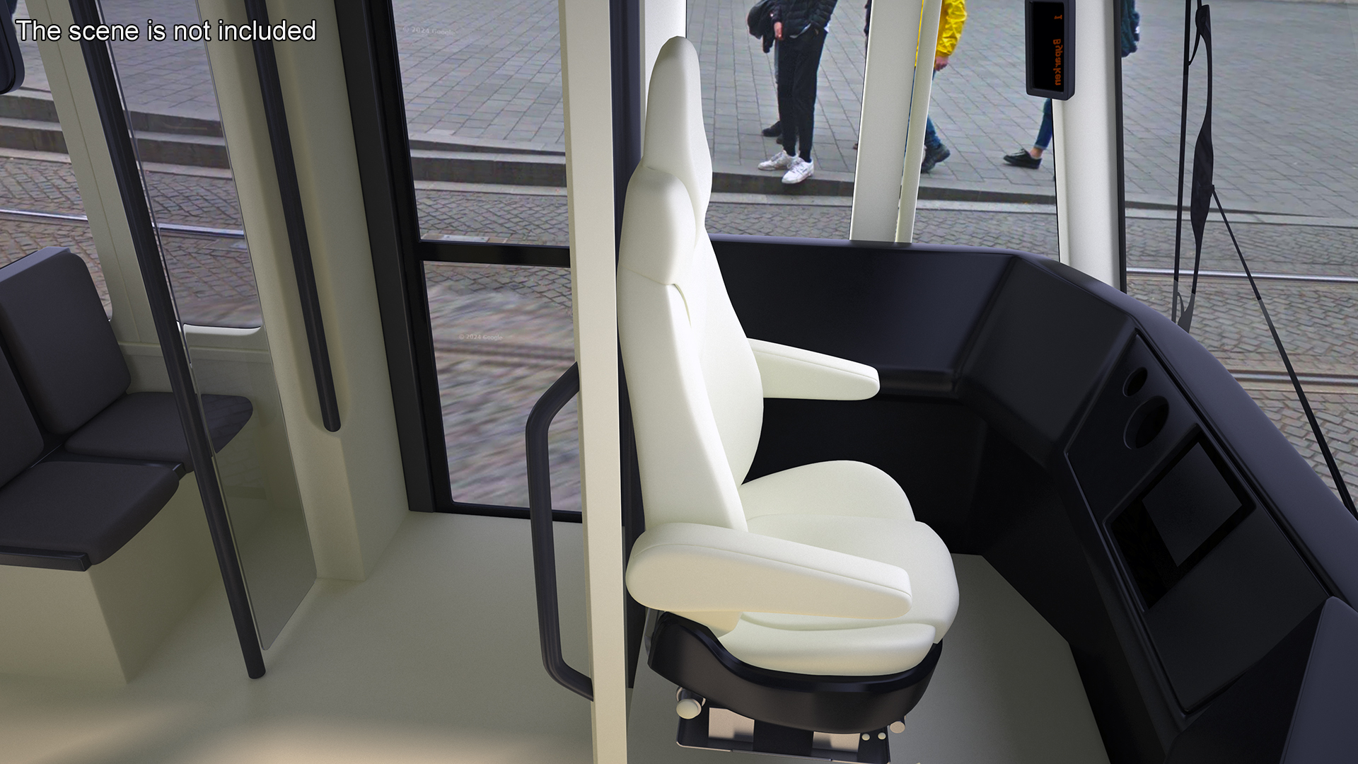 3D model Urban Tram Gray