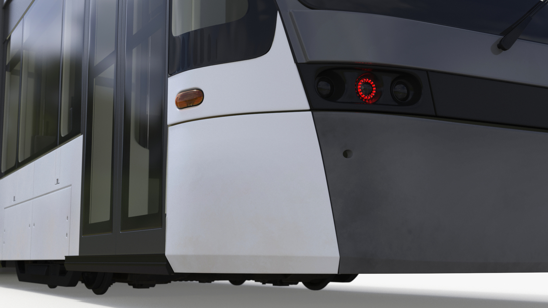 3D model Urban Tram Gray