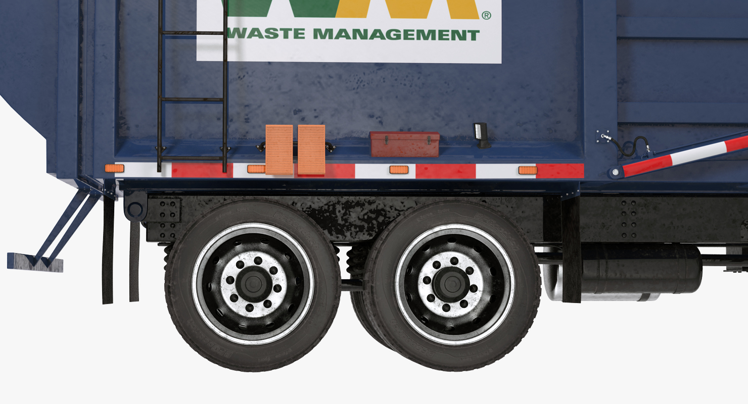 3D model Mack Garbage Truck Rigged