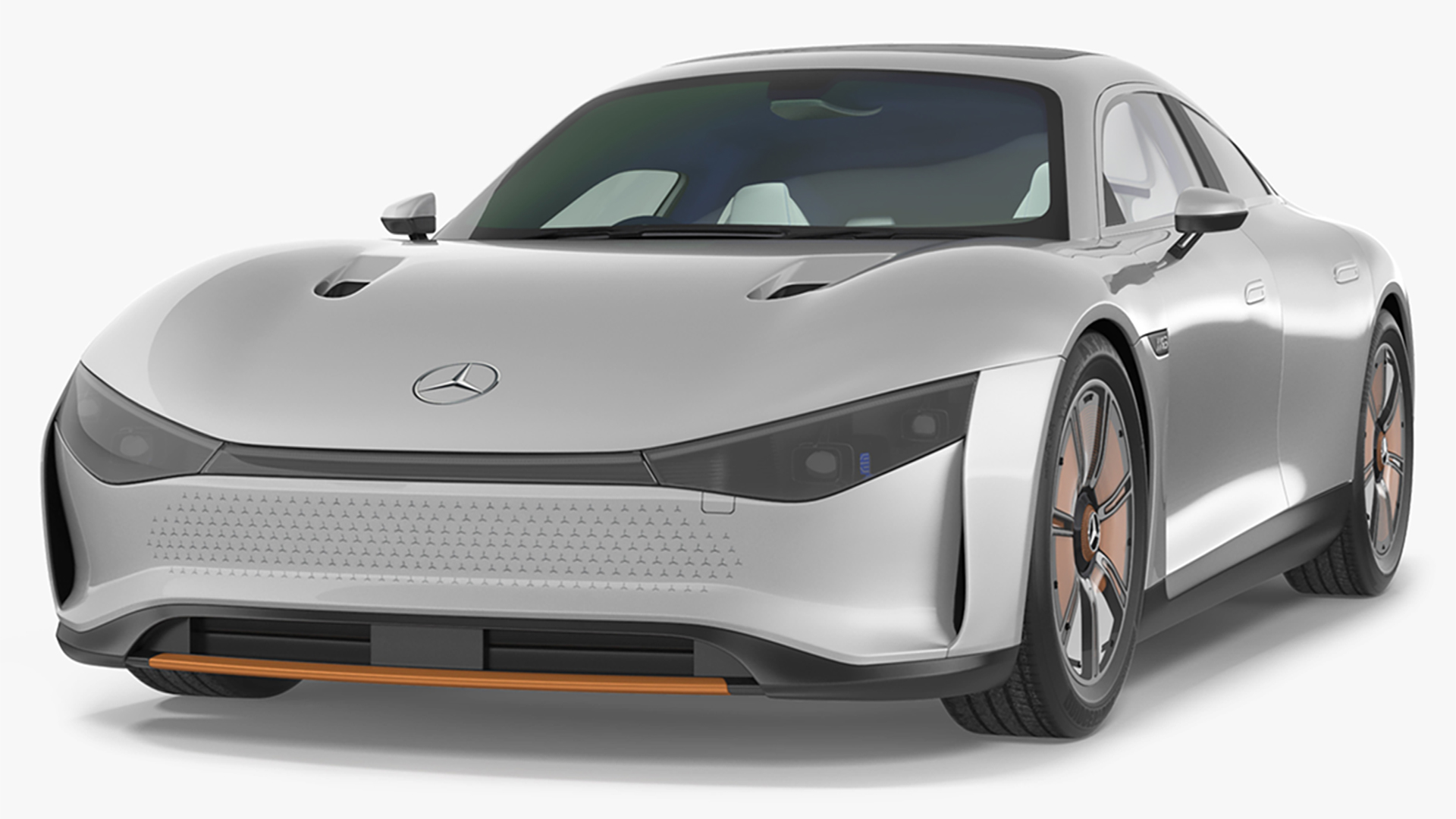Mercedes Benz VISION EQXX Lights OFF Rigged for Maya 3D