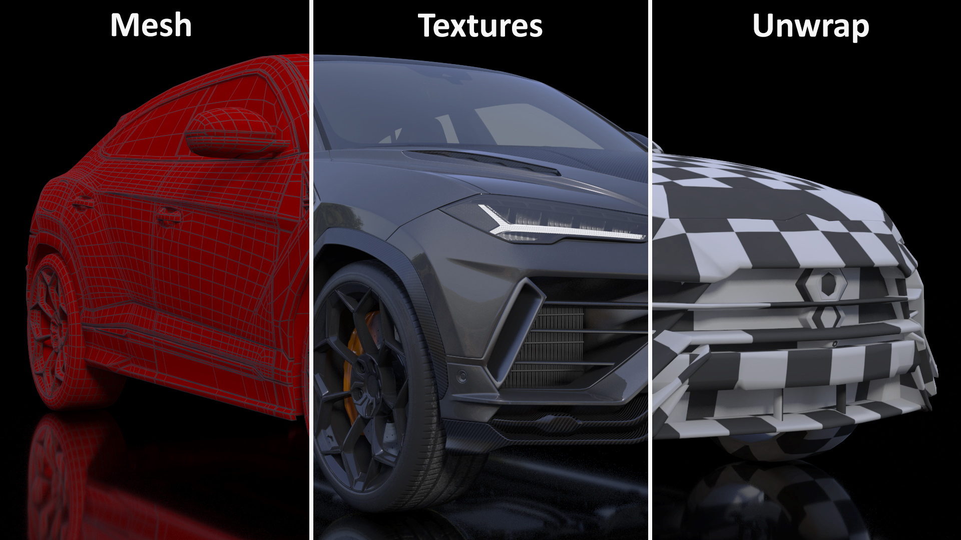 Super Luxury SUV Simple Interior 3D