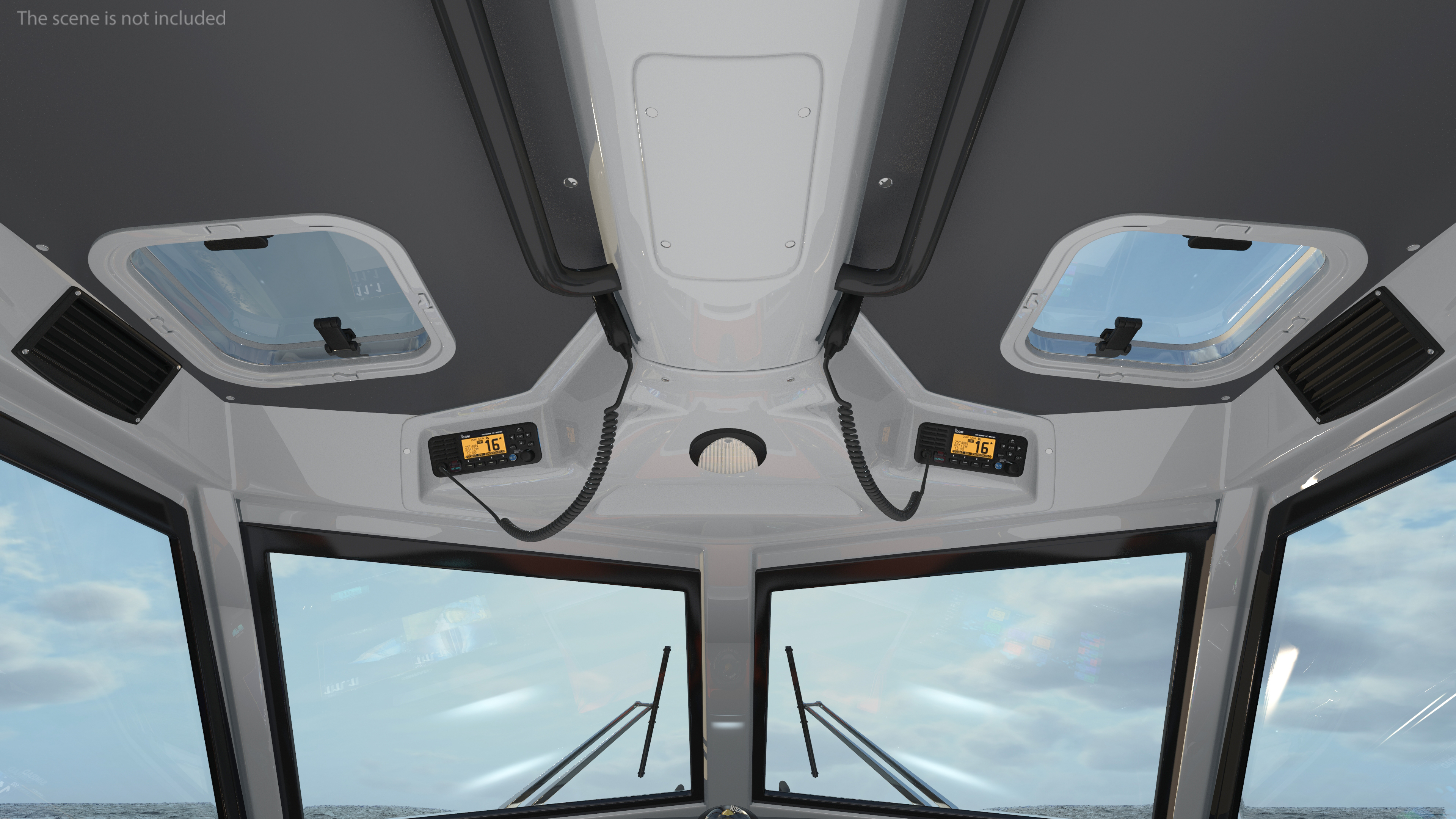 3D Waverider 1060 GRP Cabin Gemini Marin Orange Rigged