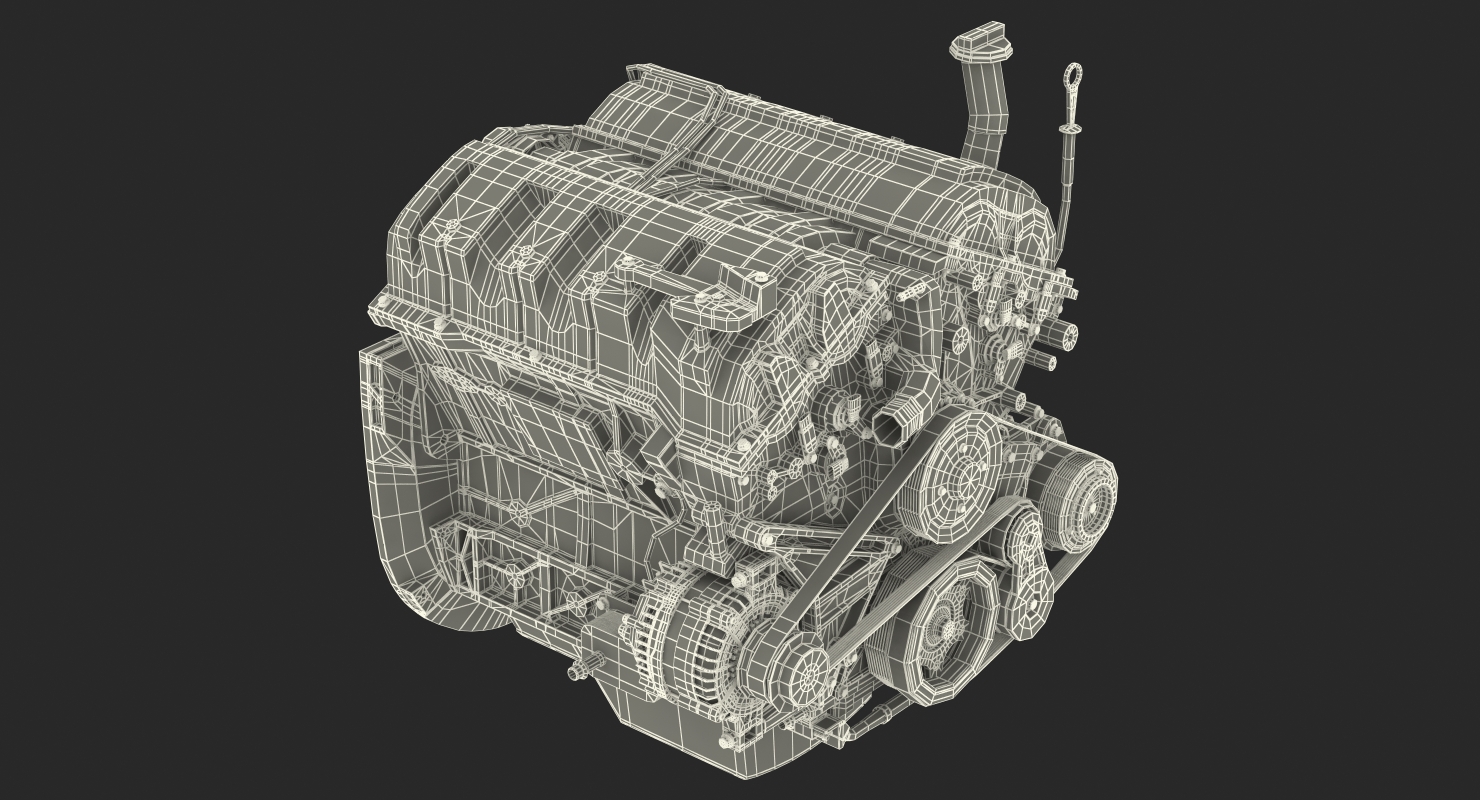 3D model Car Engine