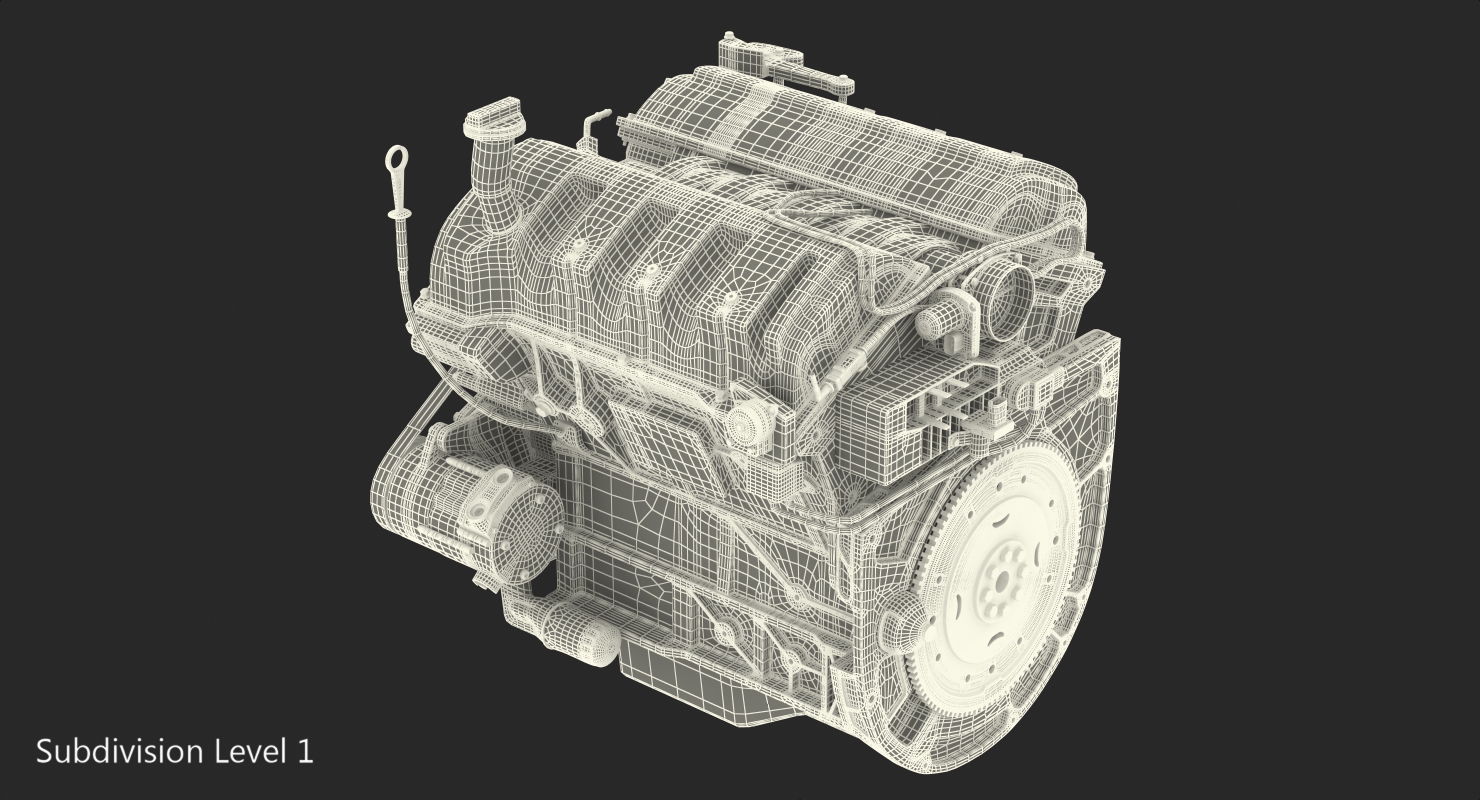 3D model Car Engine