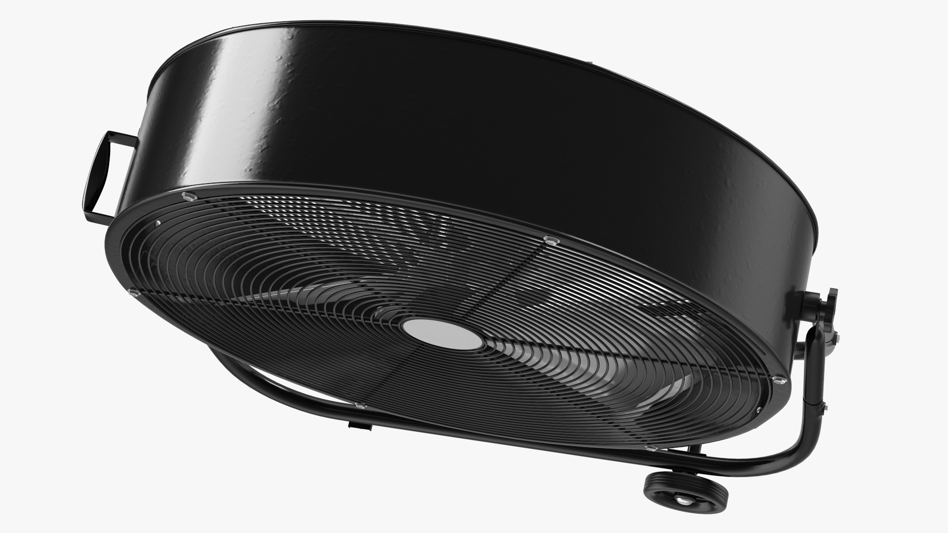 Industrial Floor Fan with Wheels 3D