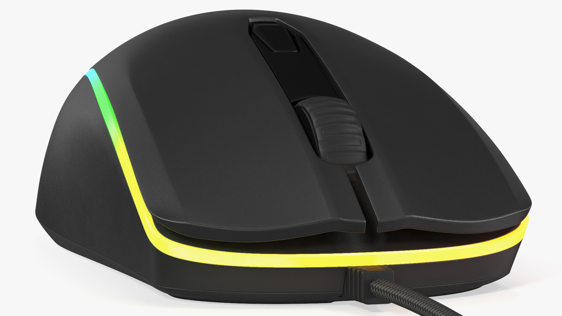 3D HyperX Pulsefire Surge RGB Gaming Mouse switched On