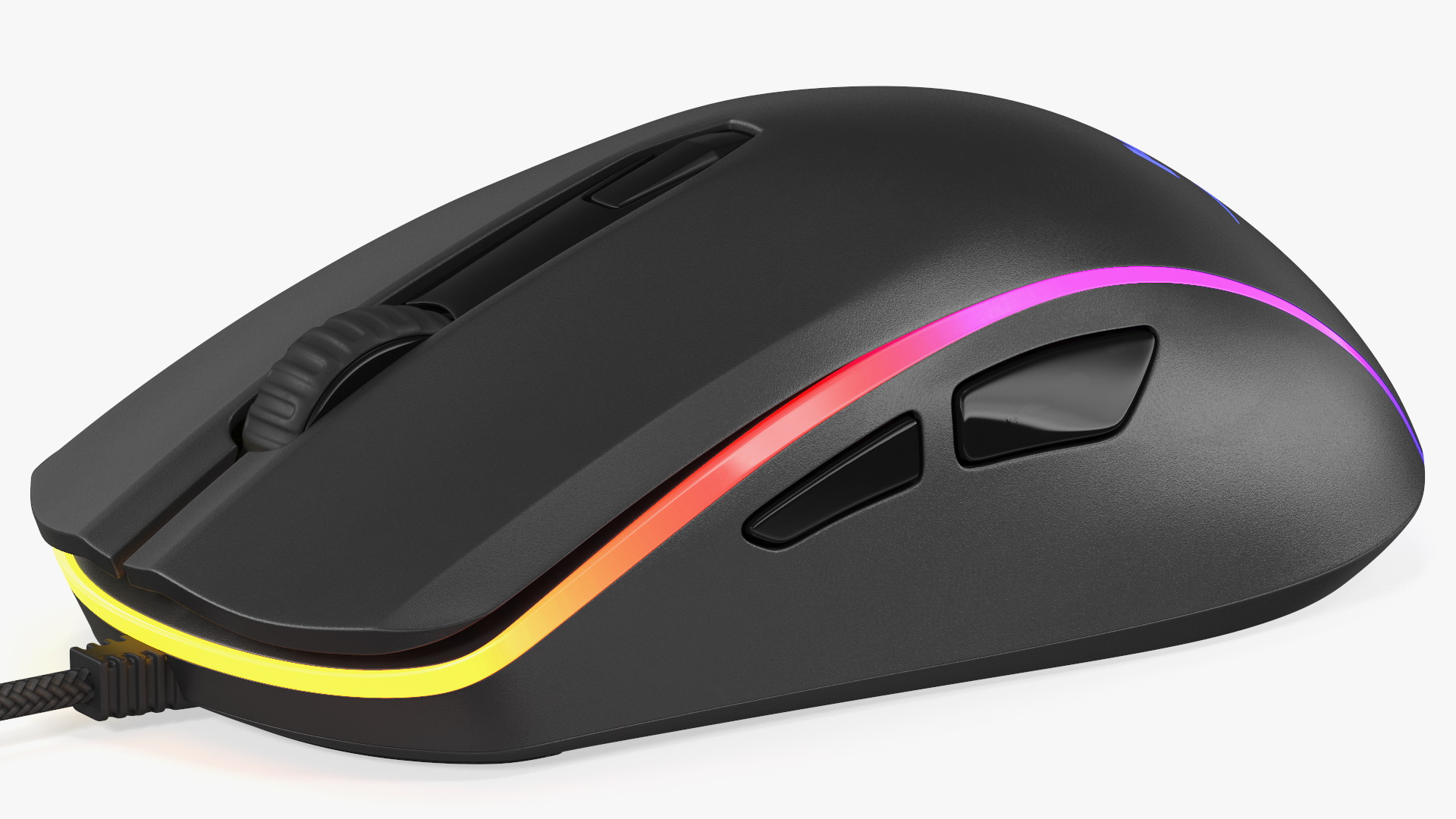 3D HyperX Pulsefire Surge RGB Gaming Mouse switched On