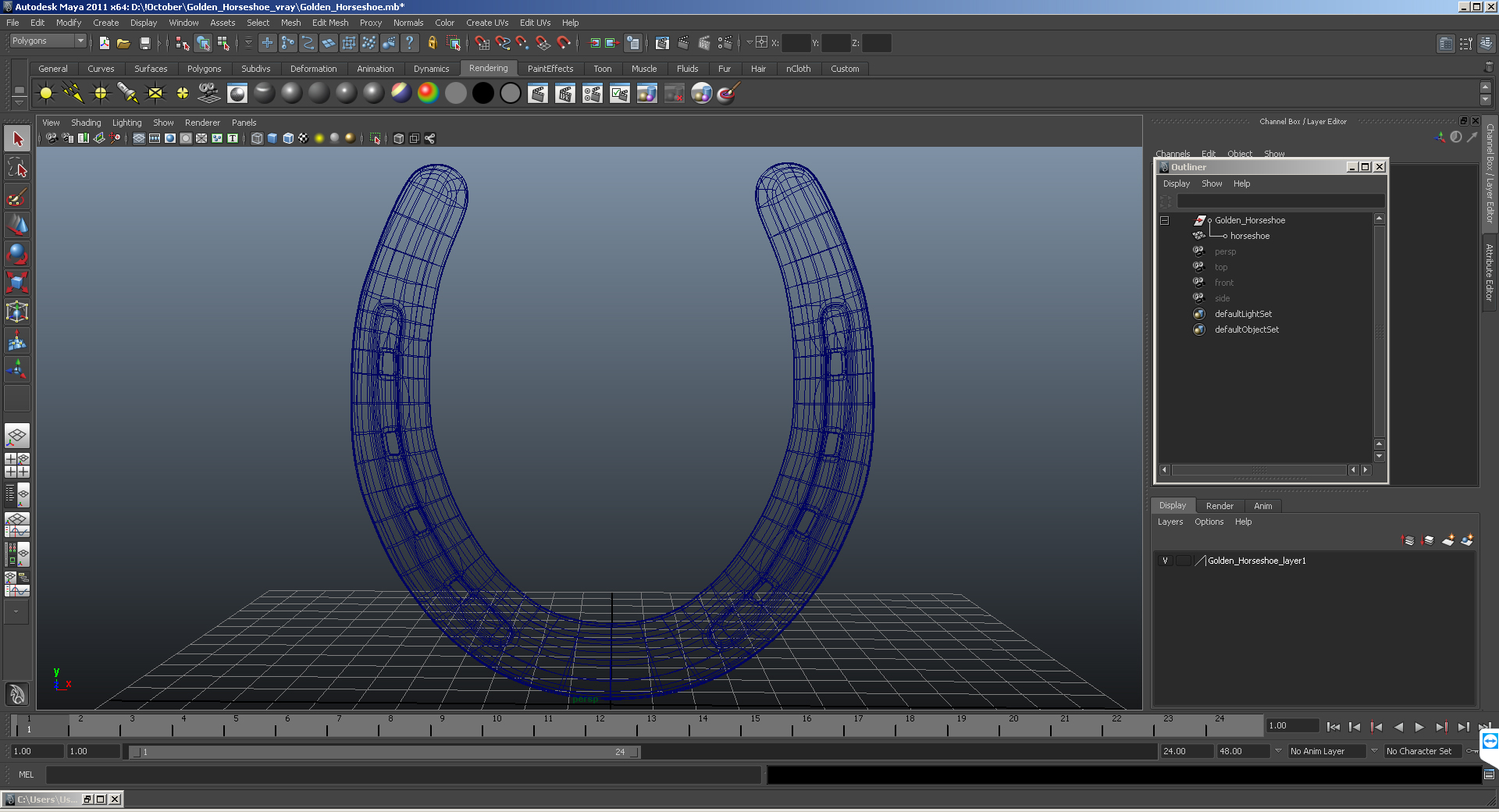3D Golden Horseshoe