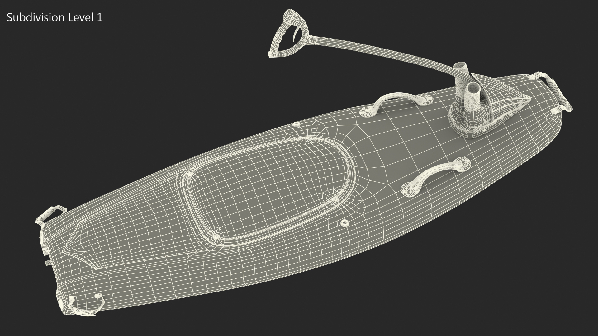 3D model Carbon Jet Surfboard