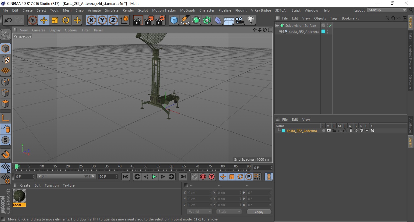 Kasta 2E2 Antenna 3D