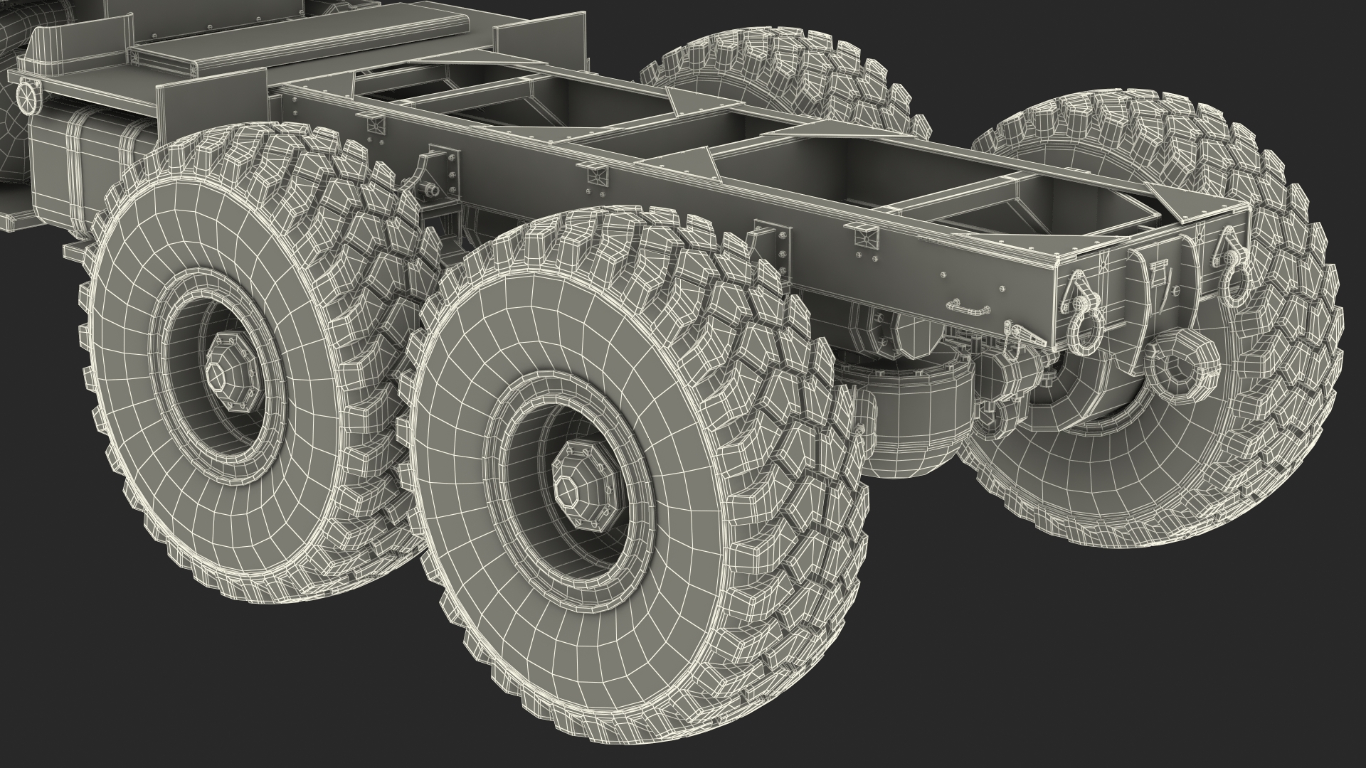 3D model M939 Military Truck Light