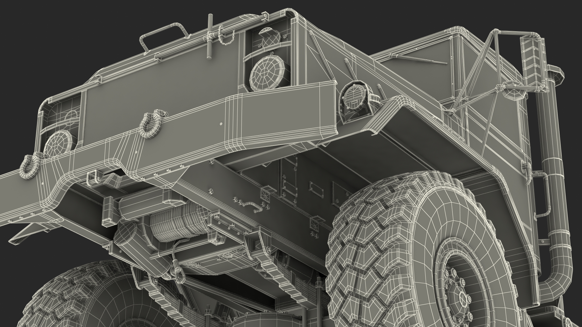 3D model M939 Military Truck Light