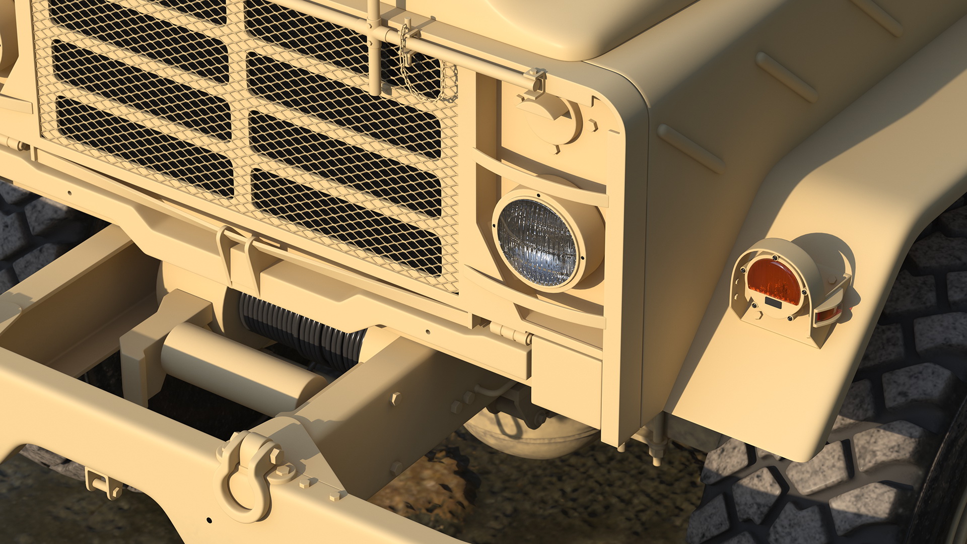 3D model M939 Military Truck Light