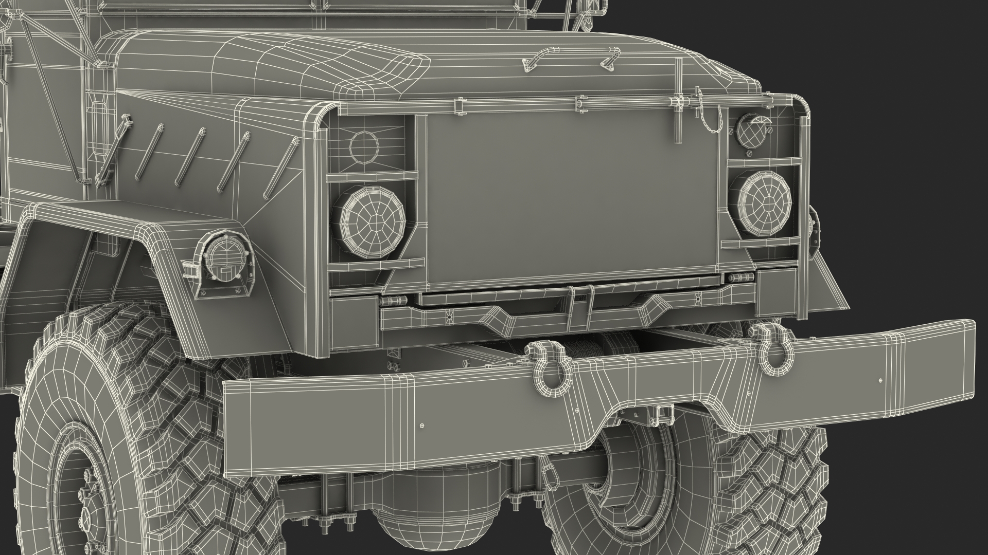 3D model M939 Military Truck Light