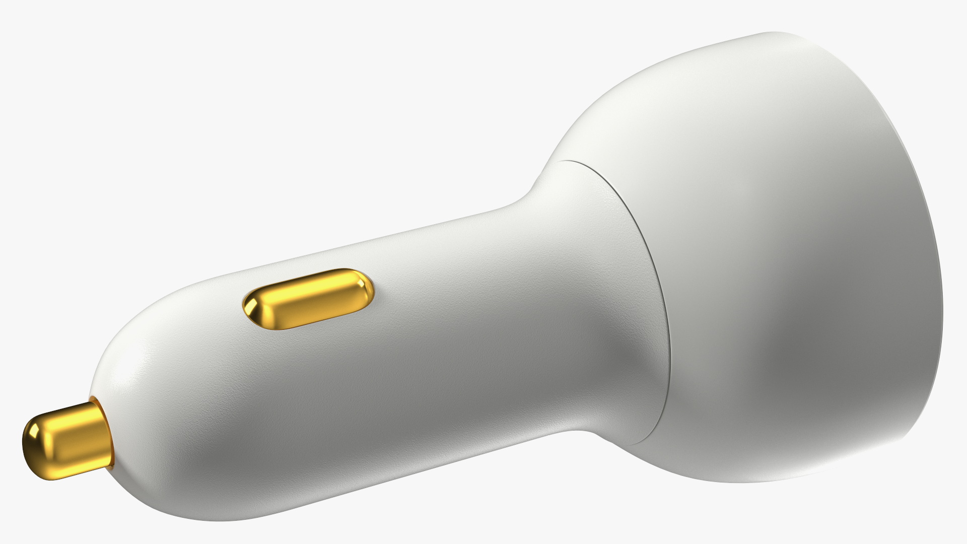 3D White USB Type C Car Charger model