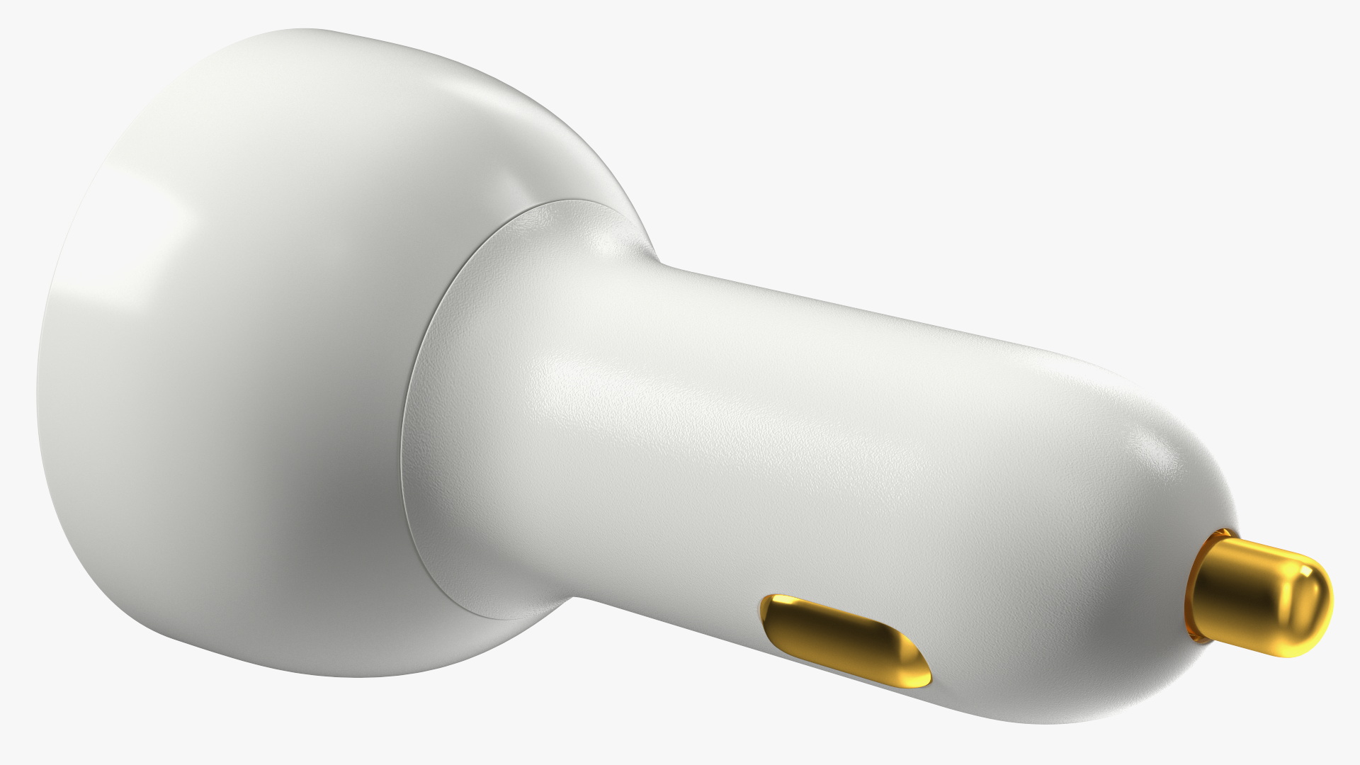 3D White USB Type C Car Charger model