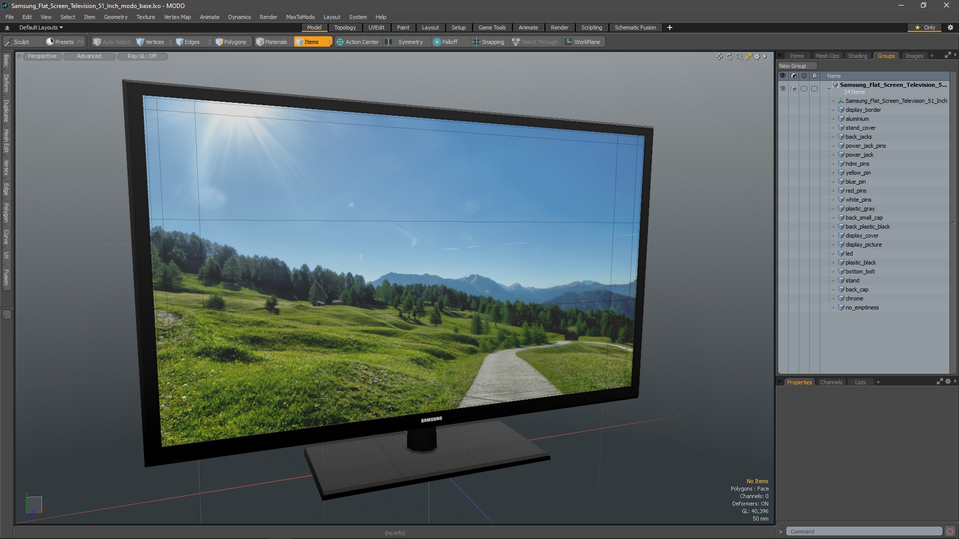 3D Samsung Flat Screen Television 51 Inch model