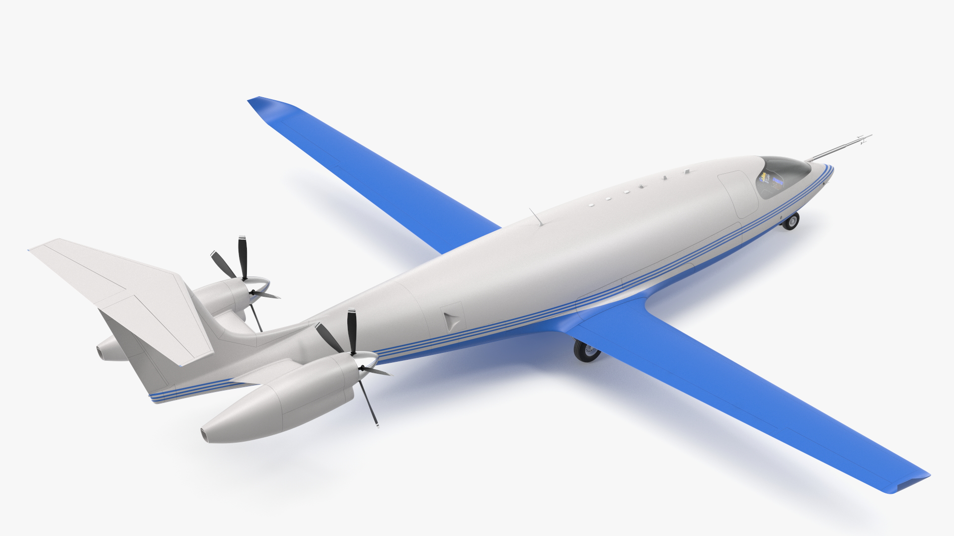 3D Electric Cargo Aircraft model