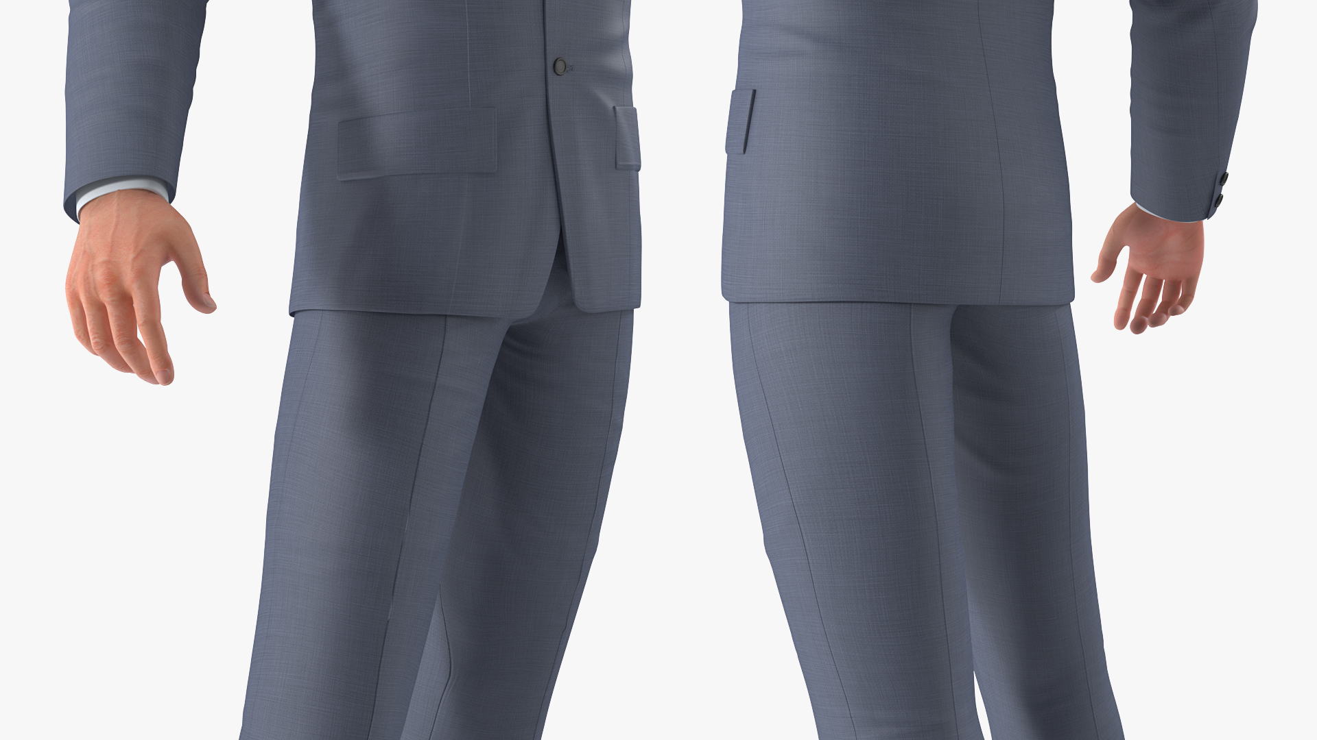 Man in Business Suit Standing Pose 3D model