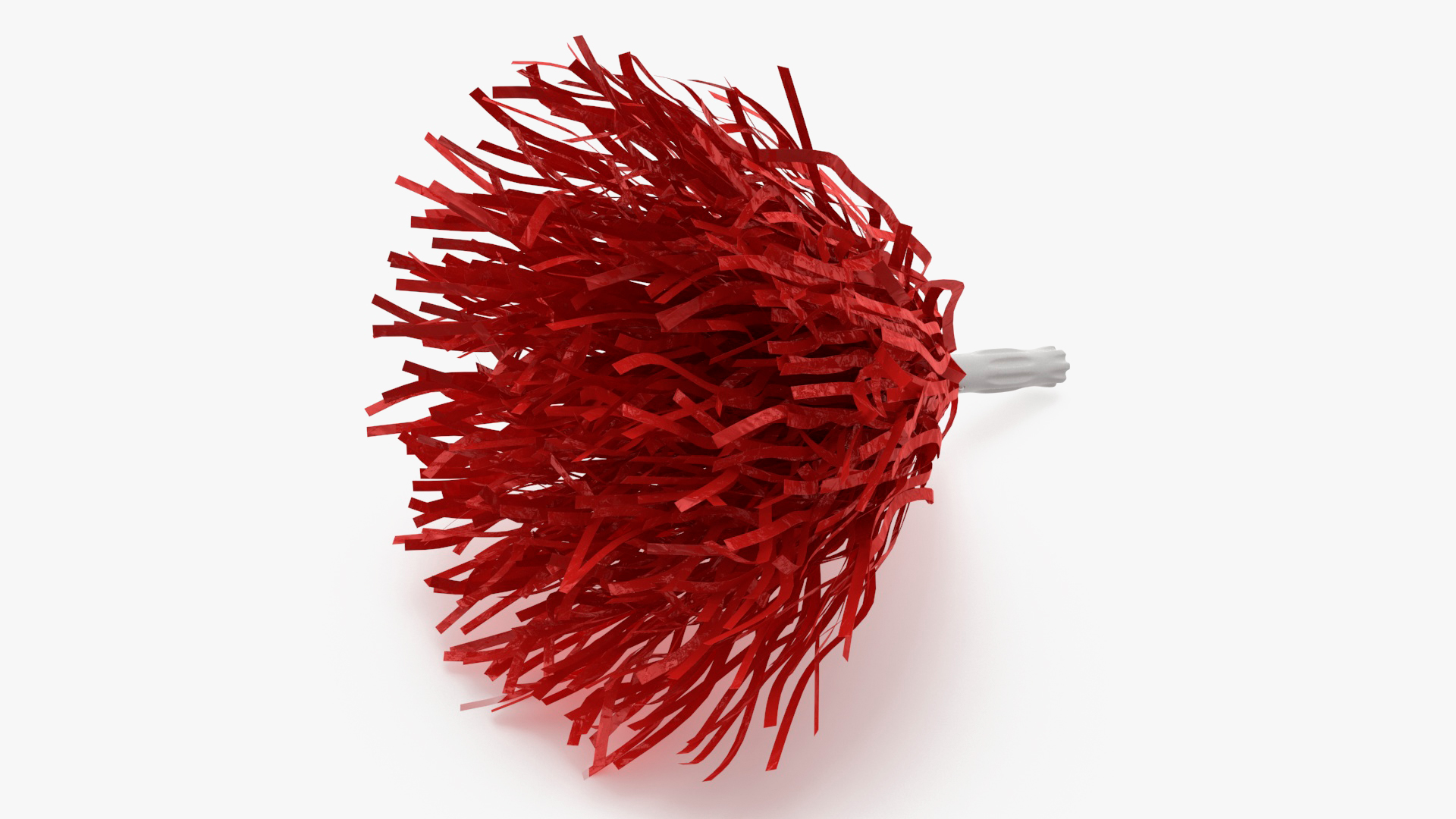 3D Pom Poms Red Color model