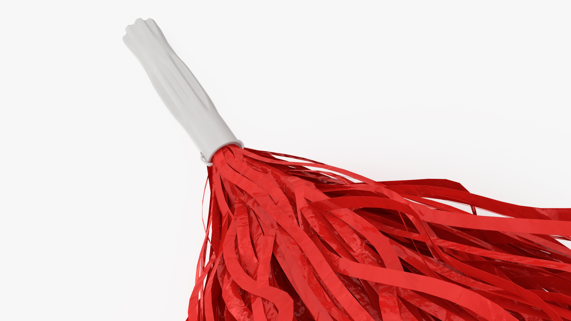 3D Pom Poms Red Color model