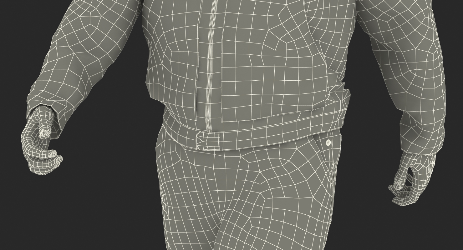 Worker With Hardhat Walking Pose 3D