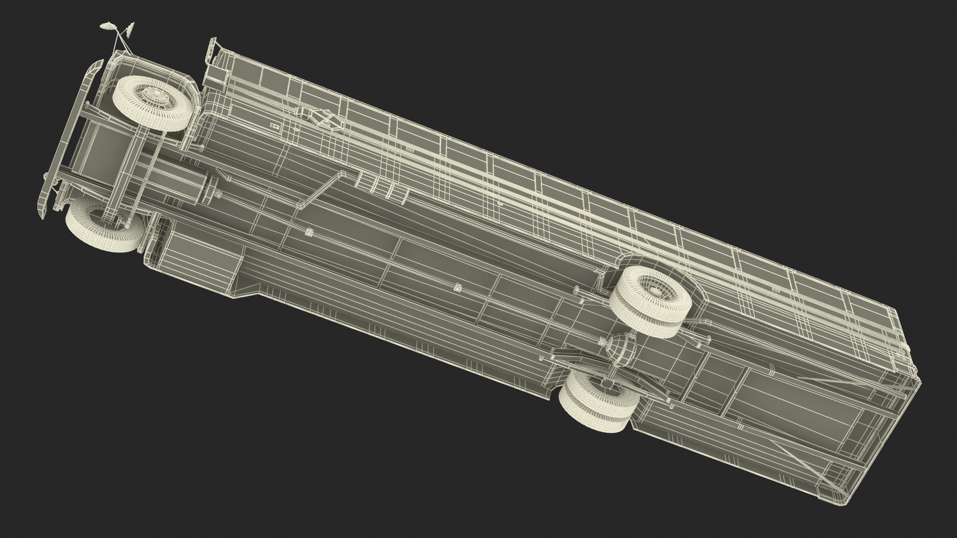 Old School Bus 3D model