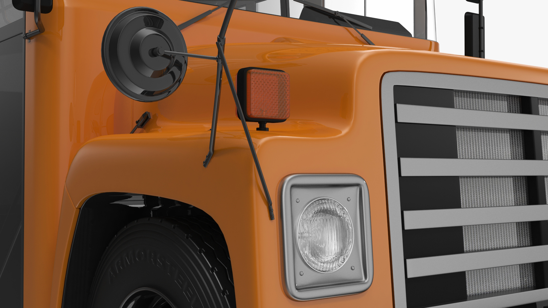 Old School Bus 3D model