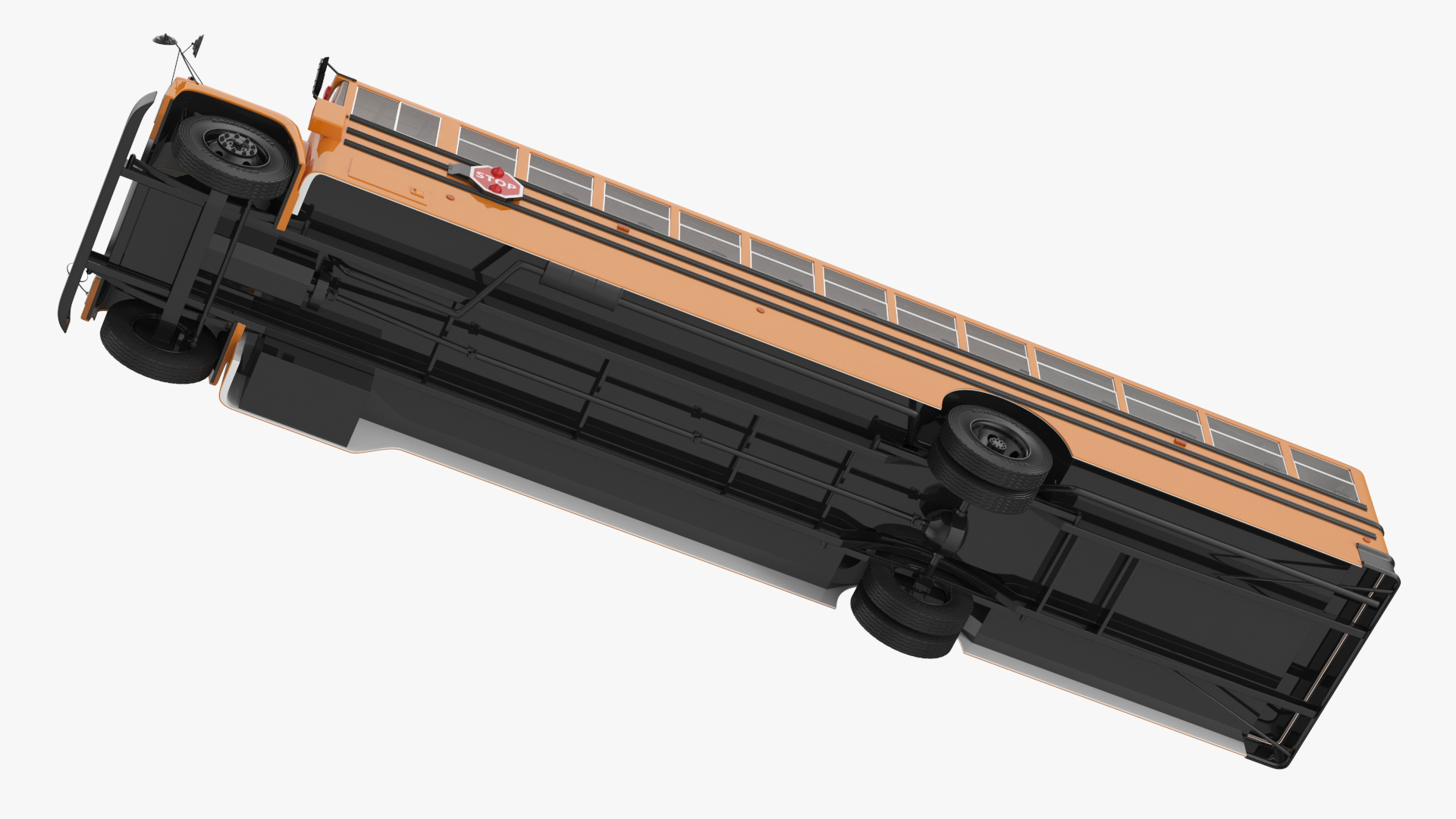 Old School Bus 3D model