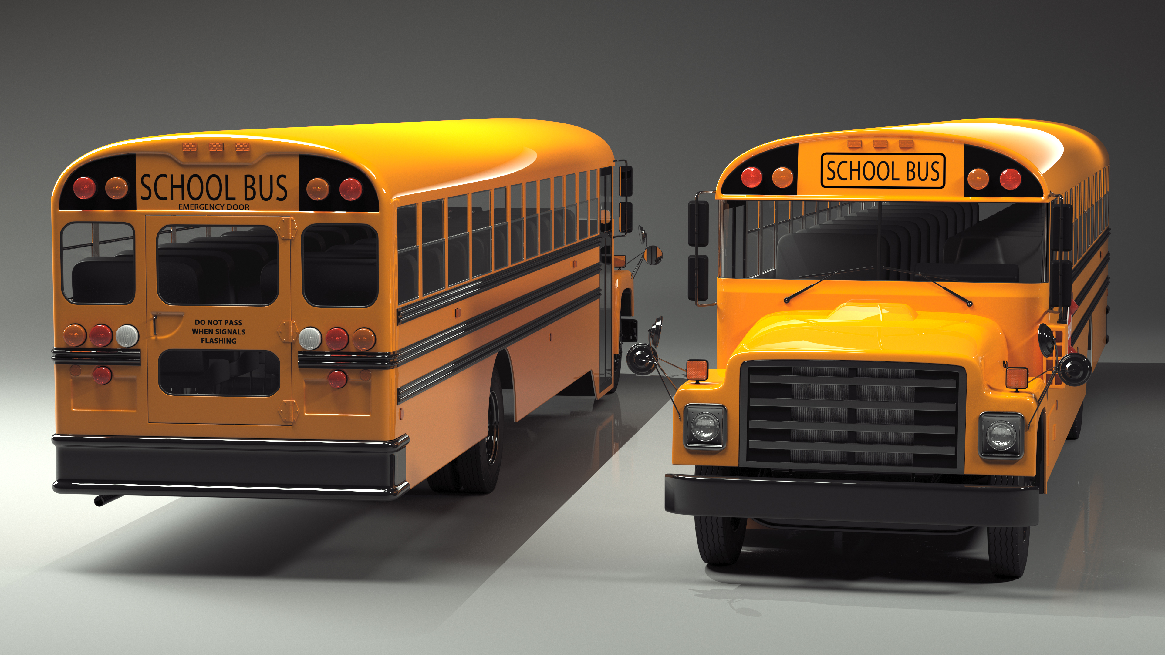 Old School Bus 3D model