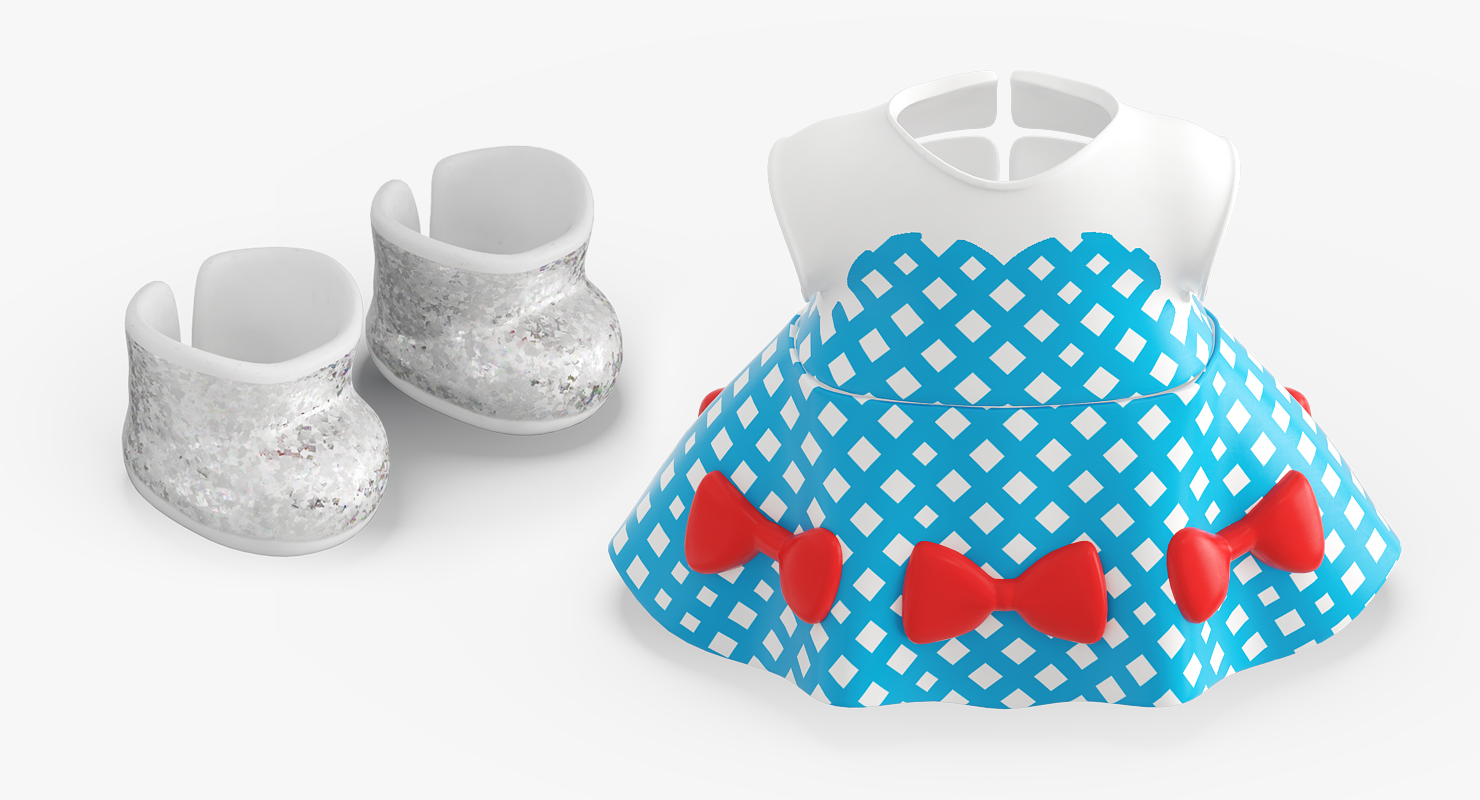 3D Doll Clothes Set