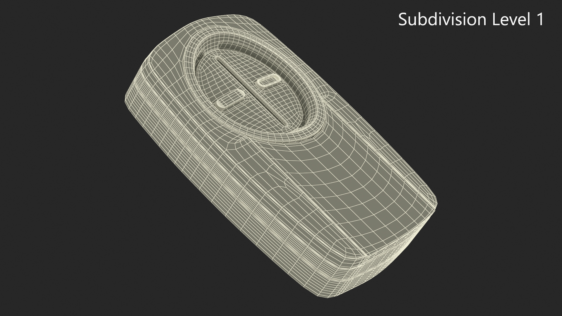 3D Garage Door Remote Gray model