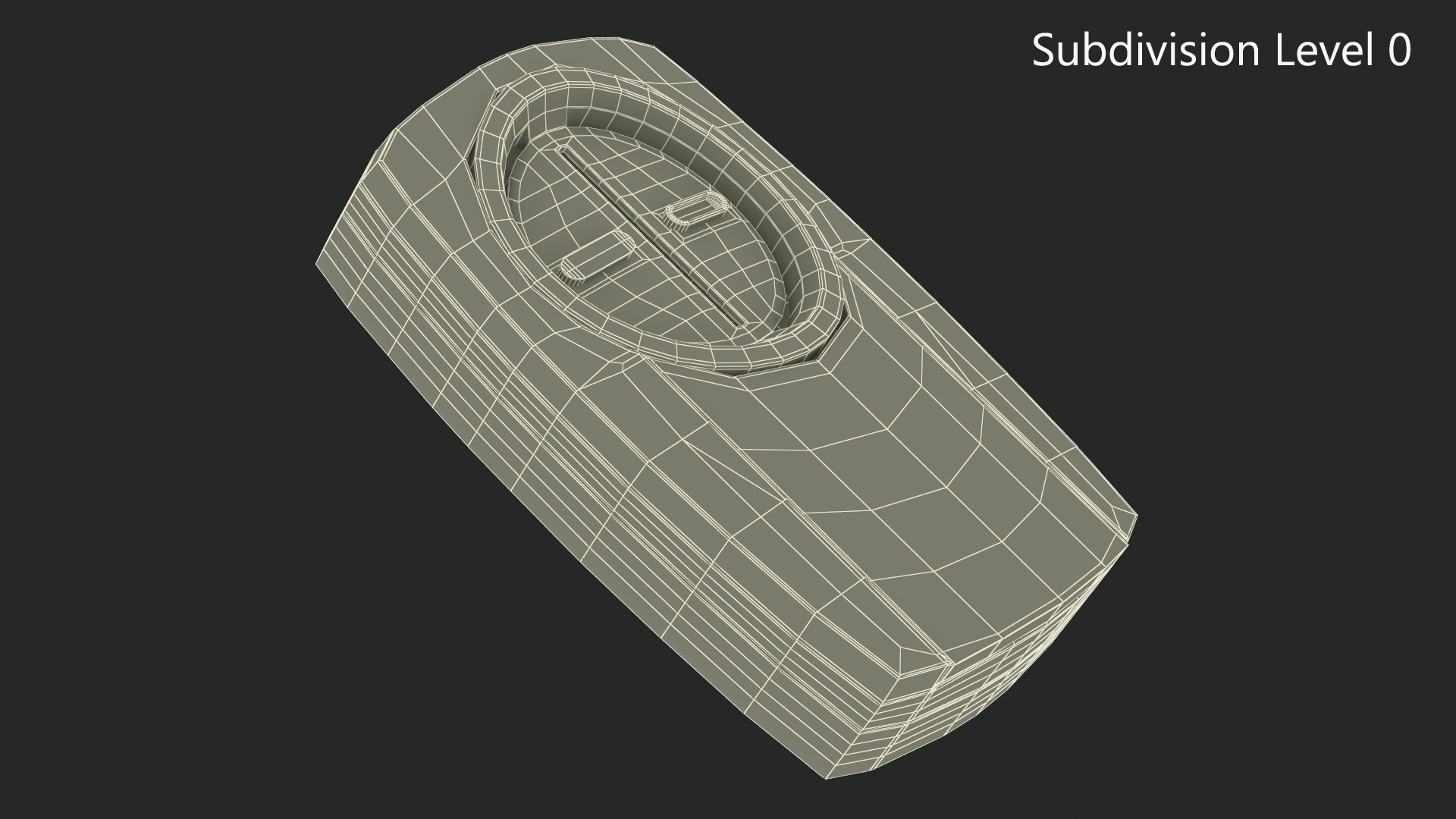 3D Garage Door Remote Gray model