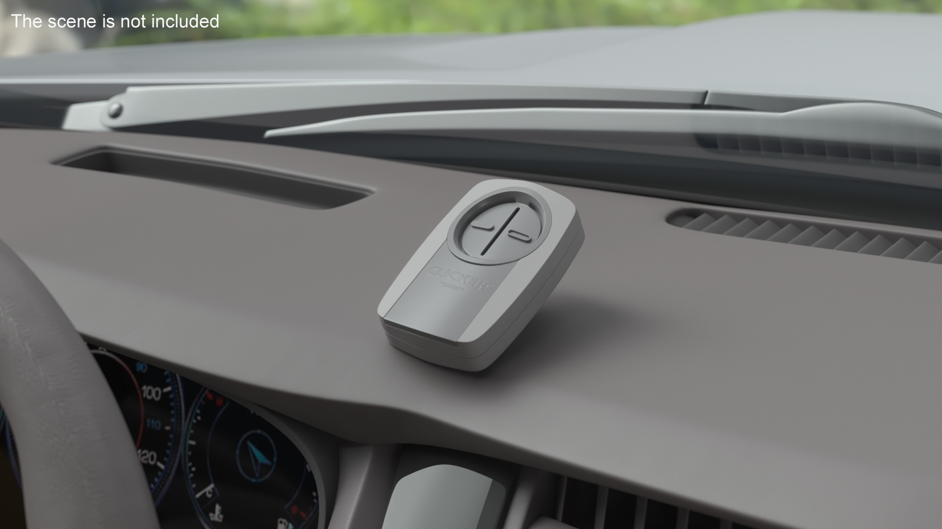 3D Garage Door Remote Gray model