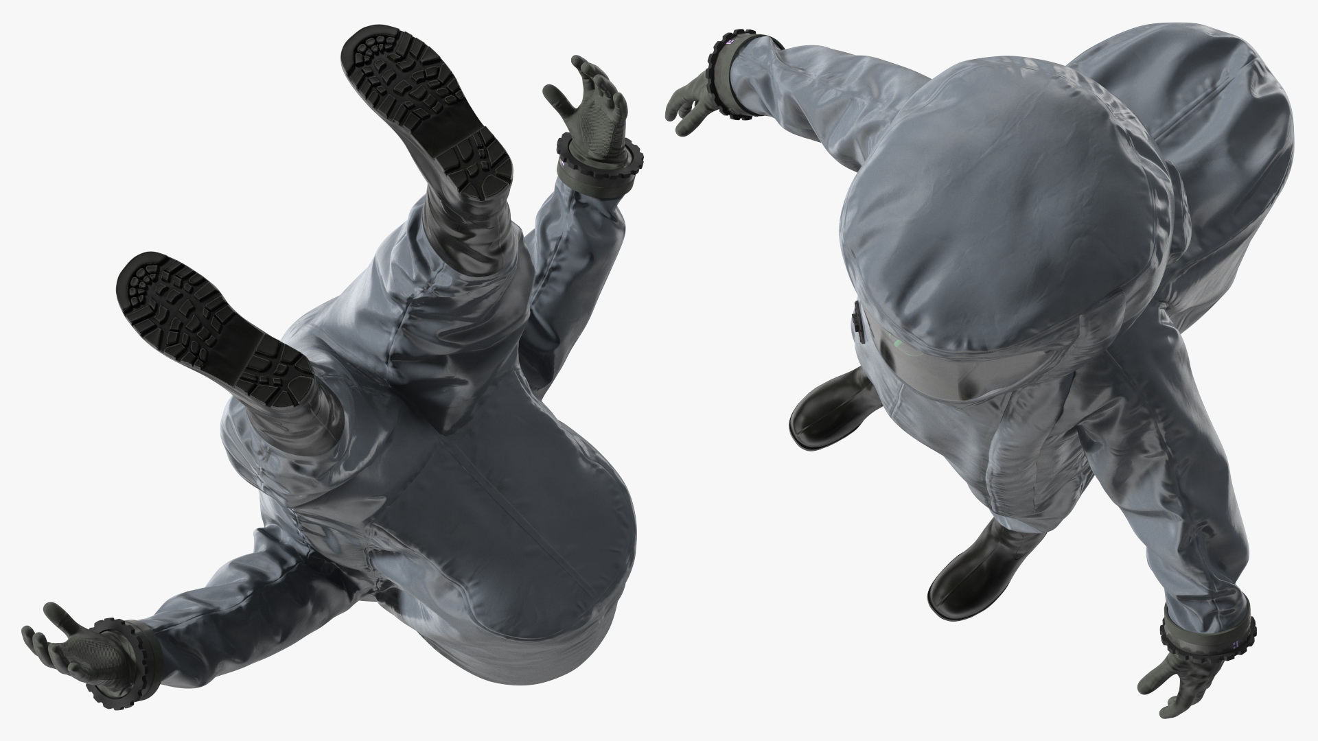 3D Fully Encapsulating Chemical Protection Suit Rigged