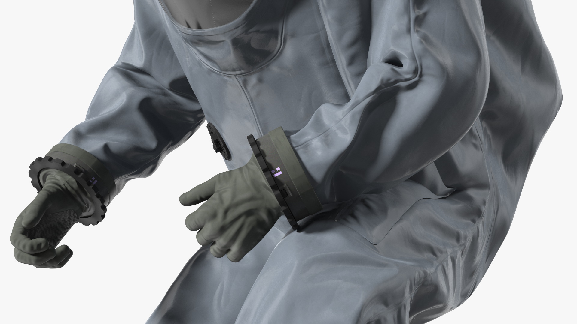 3D Fully Encapsulating Chemical Protection Suit Rigged