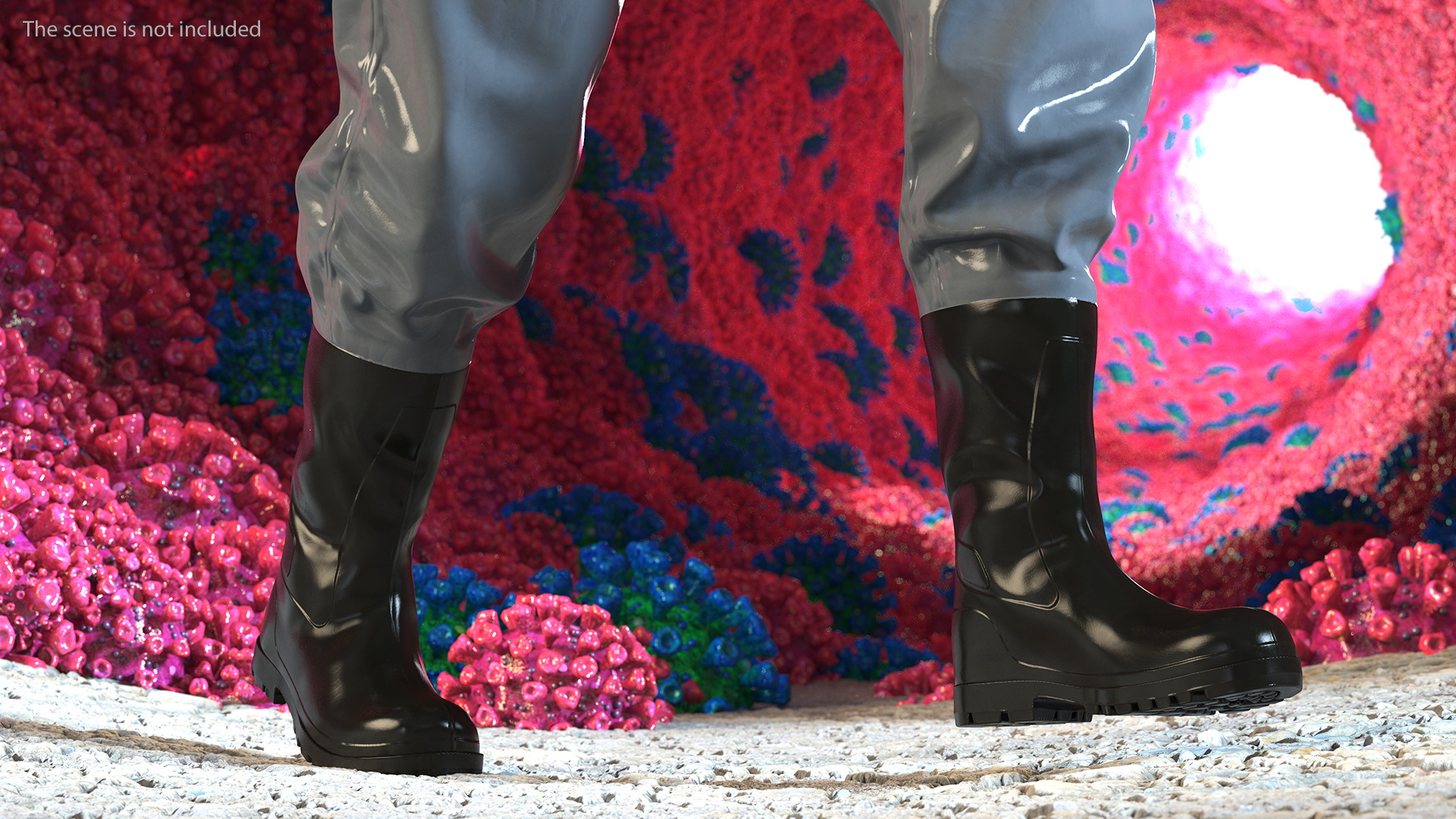 3D Fully Encapsulating Chemical Protection Suit Rigged