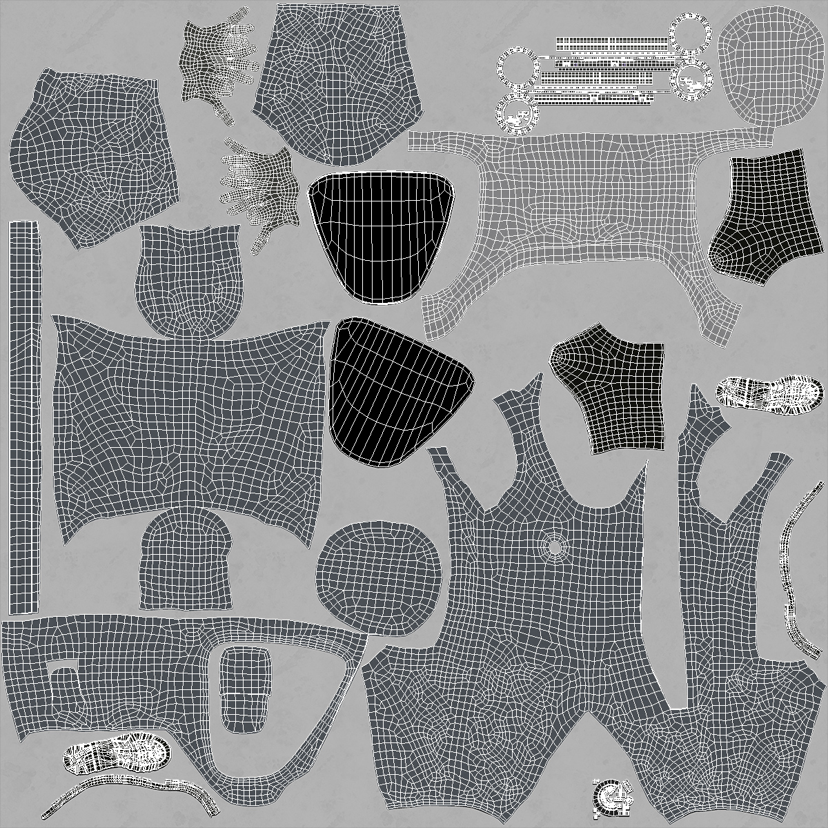 3D Fully Encapsulating Chemical Protection Suit Rigged